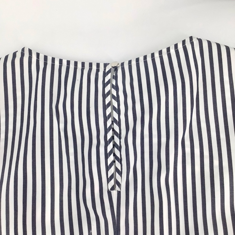 Banana Republic | Short Sleeve Stripe Peplum Crew Top Size Small - Picture 13 of 14